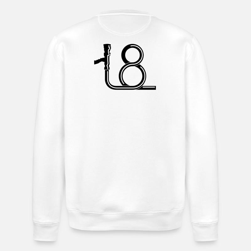 lance_18_b1 - Sweat bio ROLLER Stanley/Stella Unisexe - blanc