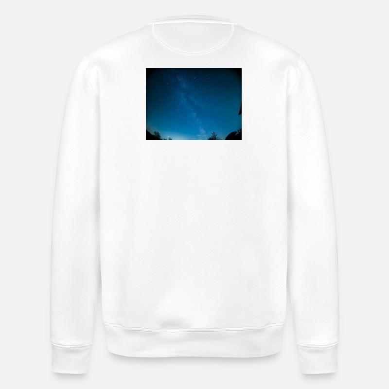 Milchstraße - Stanley/Stella Unisex Bio-Sweatshirt ROLLER - Weiß