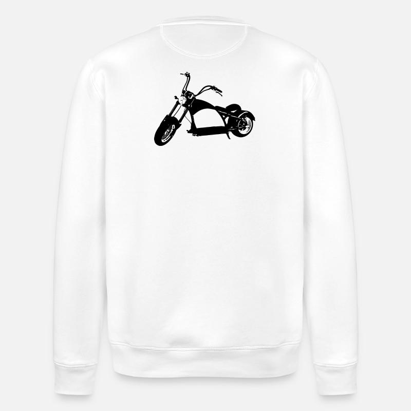 E-Chopper - Stanley/Stella Unisex Bio-Sweatshirt ROLLER - Weiß