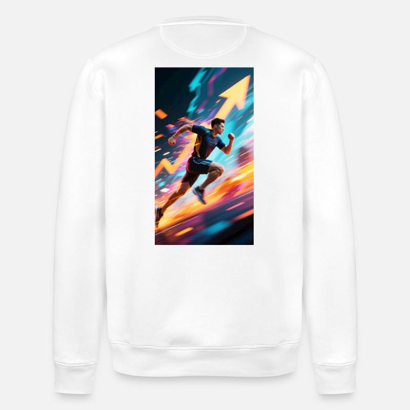 Bleiben Sie in Bewegung - Stanley/Stella Unisex Bio-Sweatshirt ROLLER - Weiß