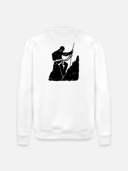 Via Ferrata Adventure – Via Ferrata Design - Stanley/Stella ROLLER Unisex Organic Sweatshirt - white
