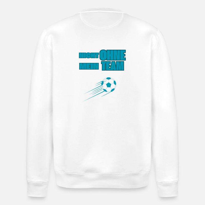 Nicht ohne mein Team - Stanley/Stella Unisex Bio-Sweatshirt ROLLER - Weiß