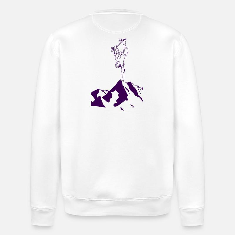Skaterin - Stanley/Stella Unisex Bio-Sweatshirt ROLLER - Weiß