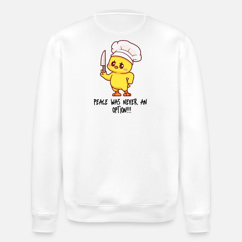 Chick Chef Slicer Charmer - Stanley/Stella Unisex Bio-Sweatshirt ROLLER - Weiß