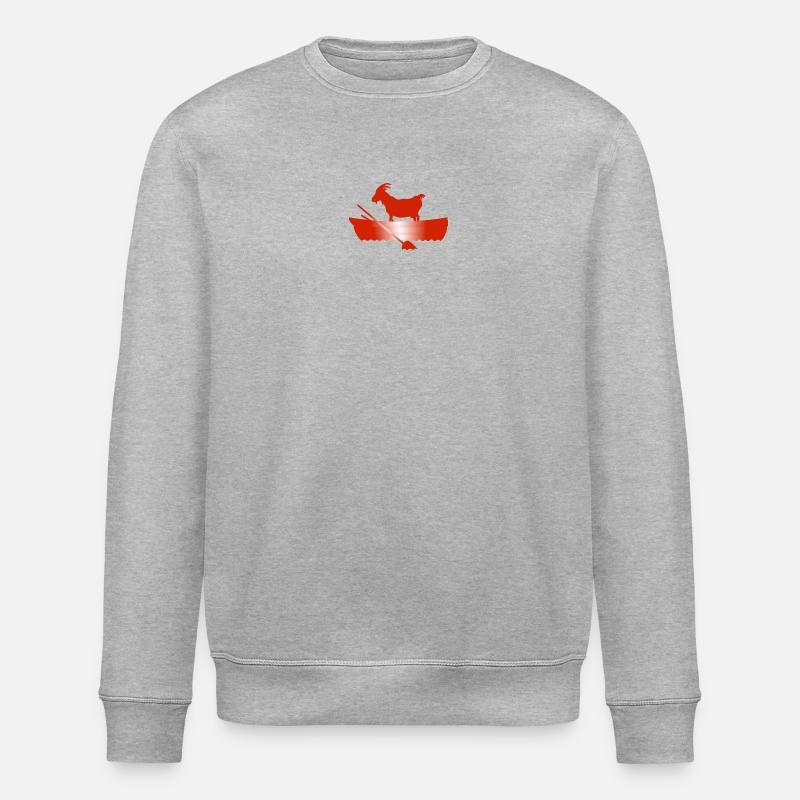 G.O.A.T. Chèvre dans le bateau - Sweat bio ROLLER Stanley/Stella Unisexe - gris chiné