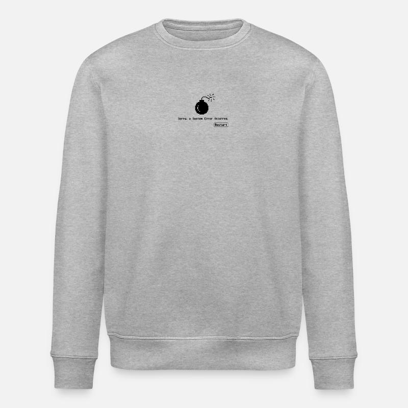 System Error - Stanley/Stella ROLLER Unisex Organic Sweatshirt - heather grey