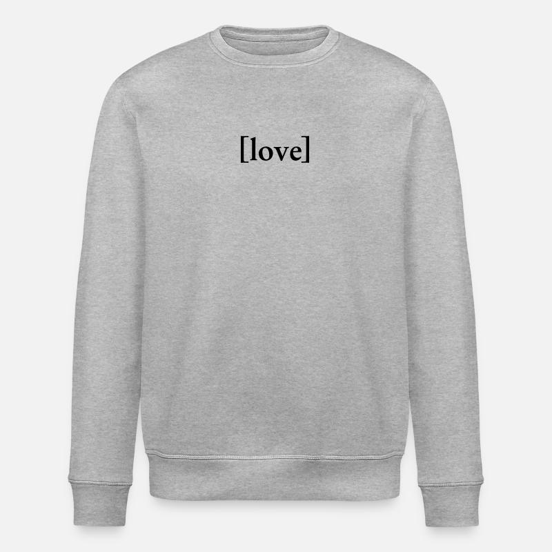 LOVE - Stanley/Stella Unisex Bio-Sweatshirt ROLLER - Grau meliert
