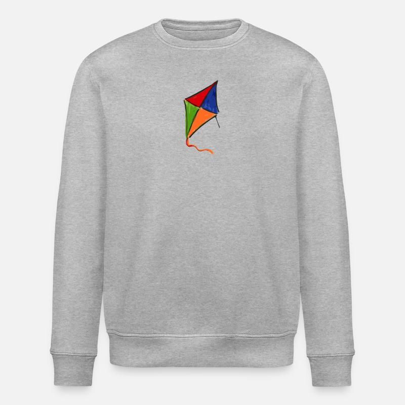 cerf-volant - Sweat bio ROLLER Stanley/Stella Unisexe - gris chiné