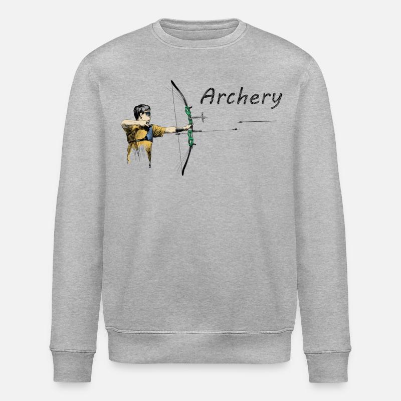 Bogenschützer - Stanley/Stella Unisex Bio-Sweatshirt ROLLER - Grau meliert