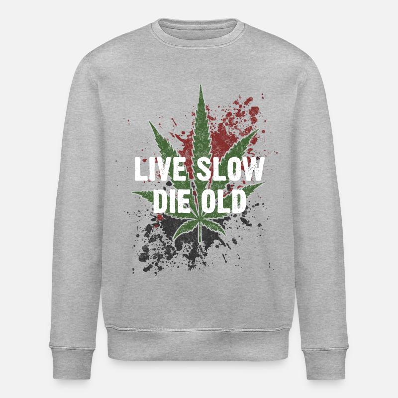 live slow - die old - Stanley/Stella Unisex Bio-Sweatshirt ROLLER - Grau meliert
