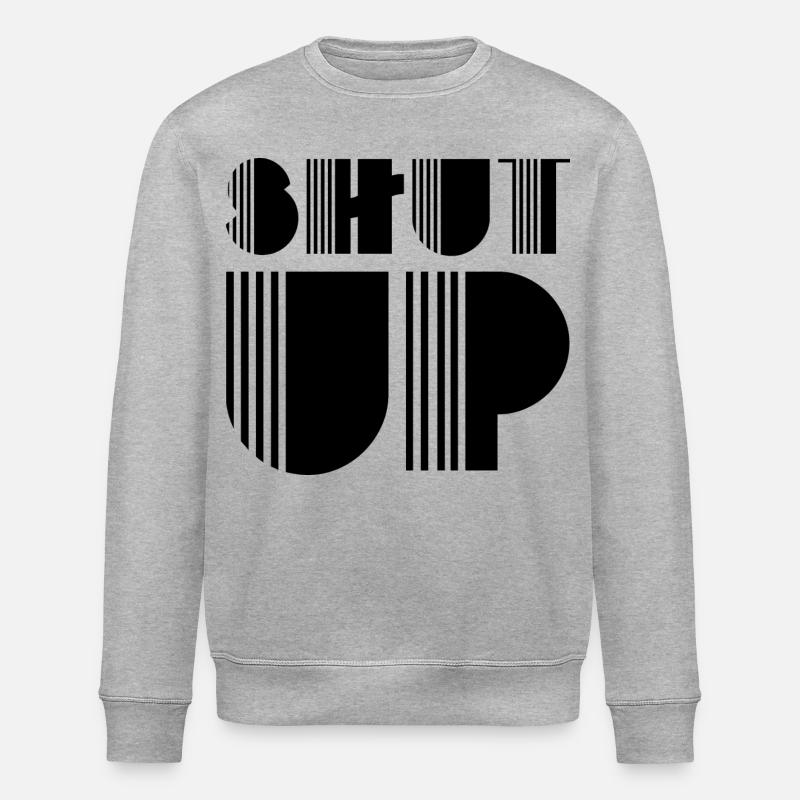 Halt den Mund - Stanley/Stella Unisex Bio-Sweatshirt ROLLER - Grau meliert