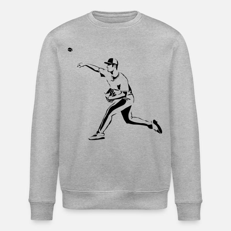 Pitcher baseball - Sweat bio ROLLER Stanley/Stella Unisexe - gris chiné