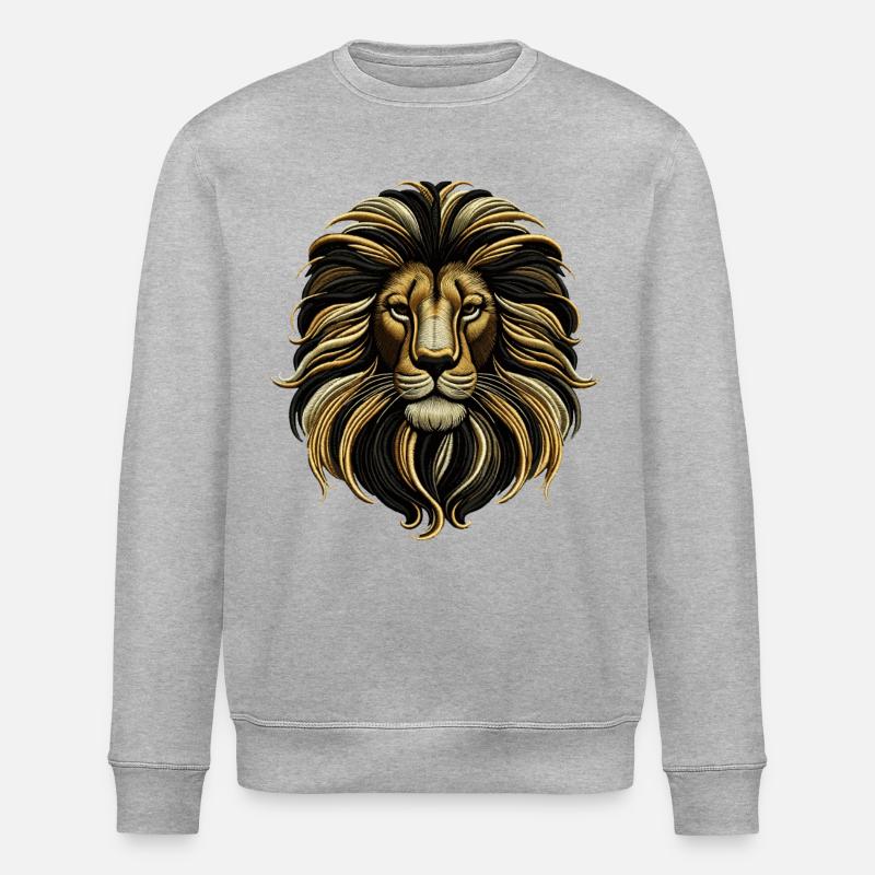 Emblème Élégance Entrelacée - Sweat bio ROLLER Stanley/Stella Unisexe - gris chiné