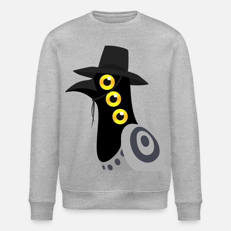 Dämonischer Vogel - Stanley/Stella Unisex Bio-Sweatshirt ROLLER - Grau meliert