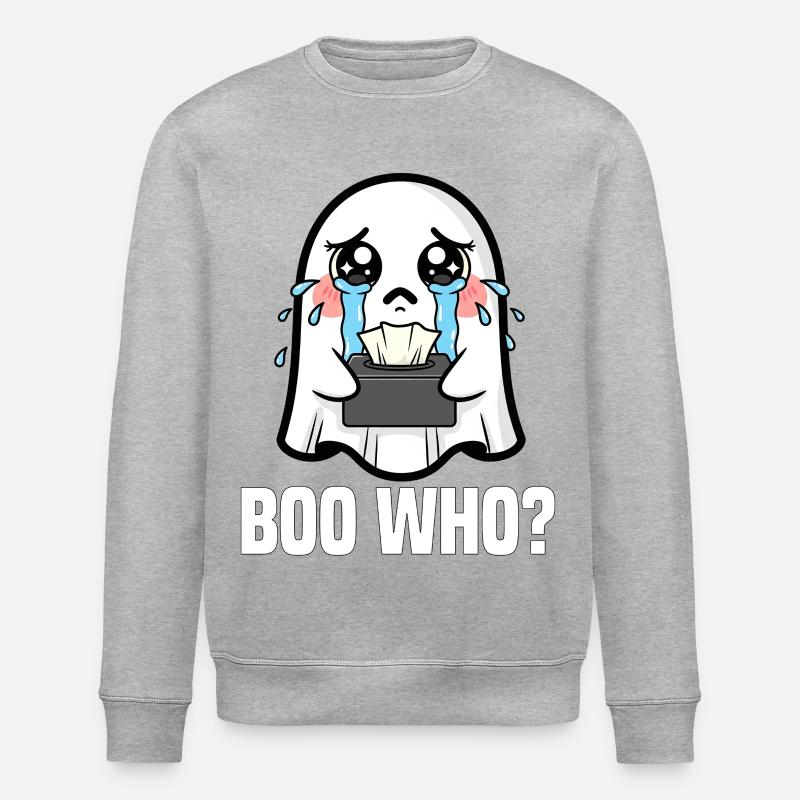WER WIRD AUSGEBUHT? - GHOST HALLOWEEN - Stanley/Stella Unisex Bio-Sweatshirt ROLLER - Grau meliert