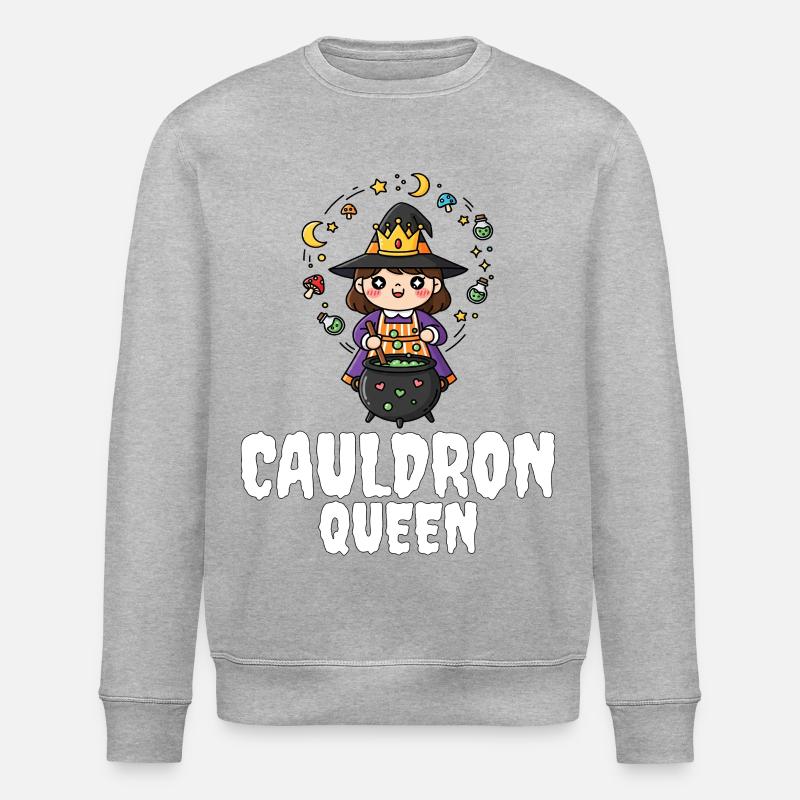 CAULDRON_QUEEN - Stanley/Stella Unisex Bio-Sweatshirt ROLLER - Grau meliert