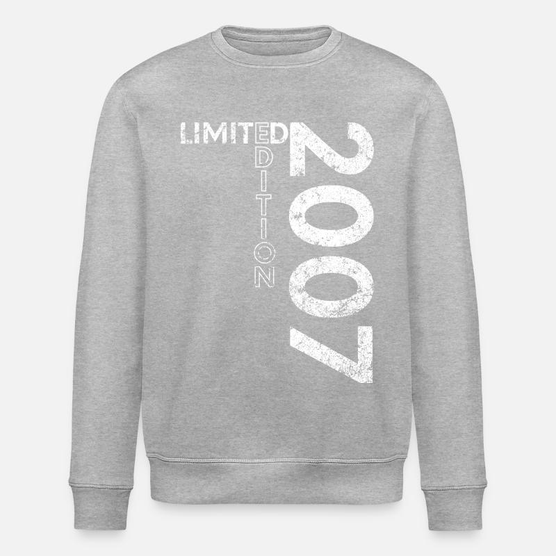 Édition Limitée 2007 18ème Cadeau d’Anniversaire - Sweat bio ROLLER Stanley/Stella Unisexe - gris chiné
