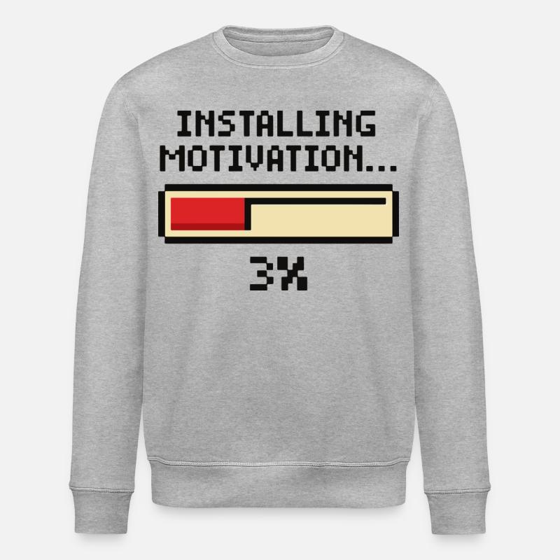 Installation von Motivation Progress - Stanley/Stella Unisex Bio-Sweatshirt ROLLER - Grau meliert