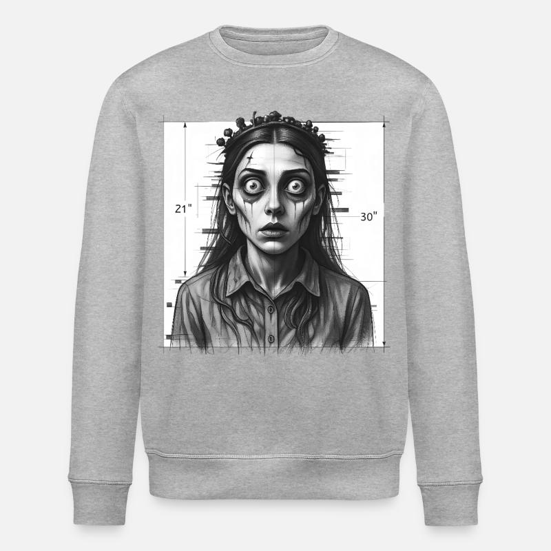 THE WITCH  - dark hell - Sweat bio ROLLER Stanley/Stella Unisexe - gris chiné