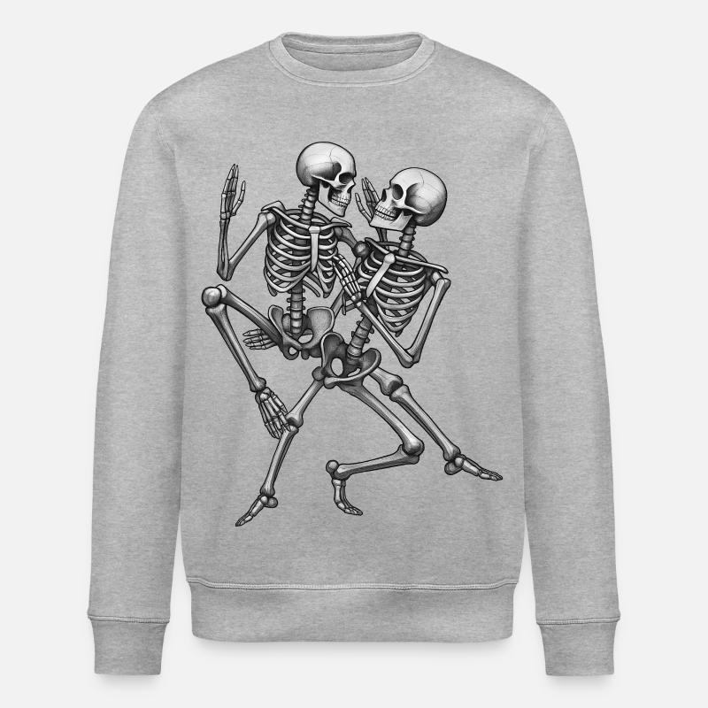 SKELETONS DANCER #3 - black & white - Sweat bio ROLLER Stanley/Stella Unisexe - gris chiné