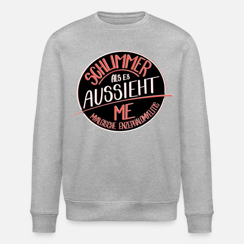 Schlimmer als es aussieht, ME  - Stanley/Stella Unisex Bio-Sweatshirt ROLLER - Grau meliert