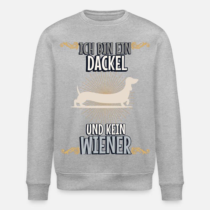 Teckel - Diction teckel - Sweat bio ROLLER Stanley/Stella Unisexe - gris chiné