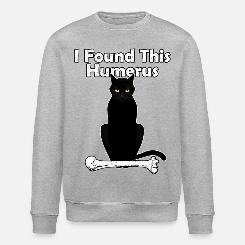 J’ai trouvé ce chat humérus - Sweat bio ROLLER Stanley/Stella Unisexe - gris chiné