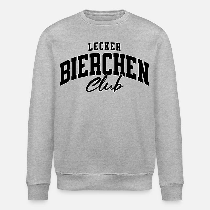 Lecker Bierchen Club - Stanley/Stella Unisex Bio-Sweatshirt ROLLER - Grau meliert