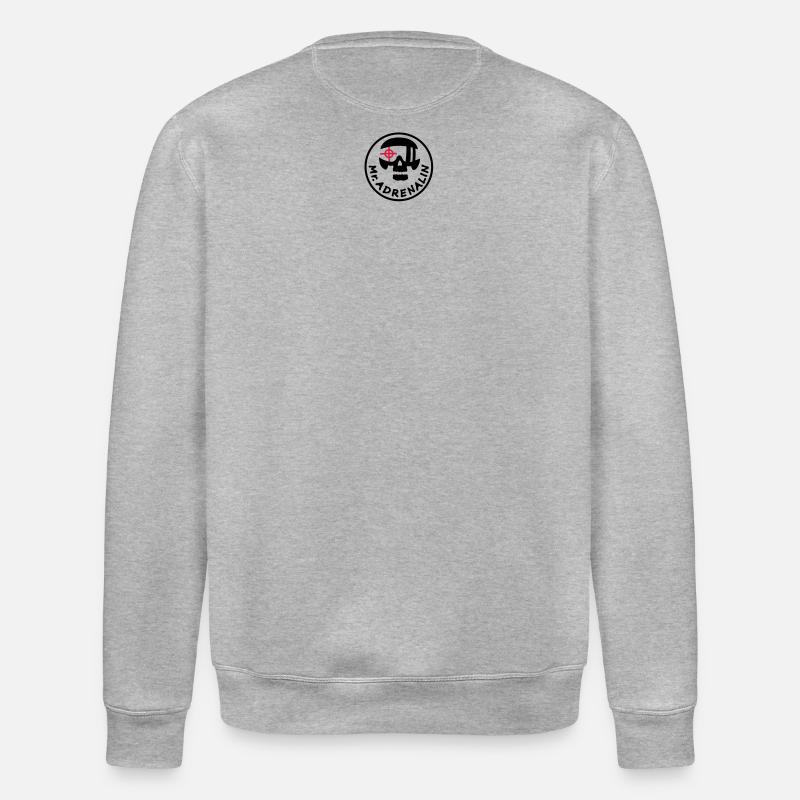 Mr. Adrenalin Pilot - Stanley/Stella Unisex Bio-Sweatshirt ROLLER - Grau meliert