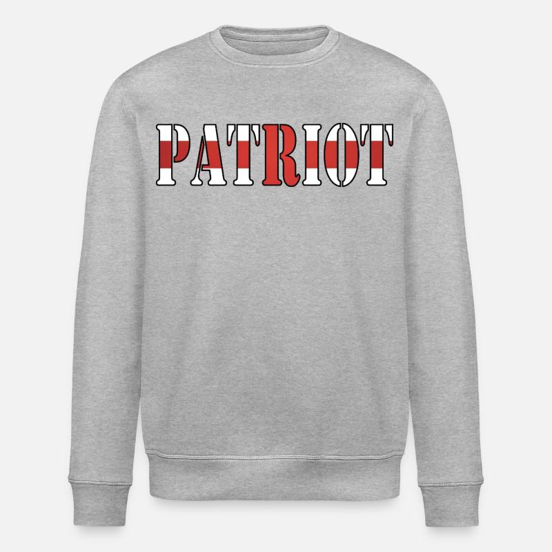 Englischer Patriot Pride - Stanley/Stella Unisex Bio-Sweatshirt ROLLER - Grau meliert