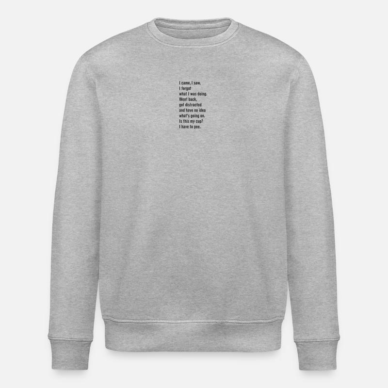 46 Ich kam, ich sah - Stanley/Stella Unisex Bio-Sweatshirt ROLLER - Grau meliert