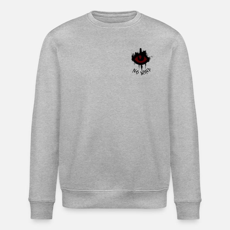 No Mind Auge - Eye - Stanley/Stella Unisex Bio-Sweatshirt ROLLER - Grau meliert