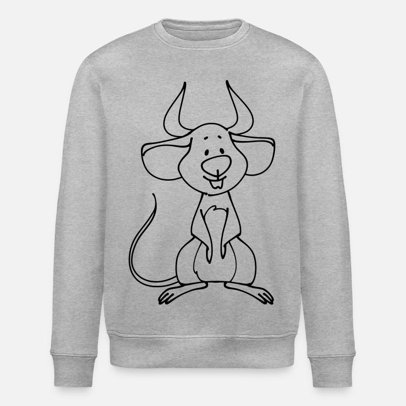 Souris du diable - Sweat bio ROLLER Stanley/Stella Unisexe - gris chiné