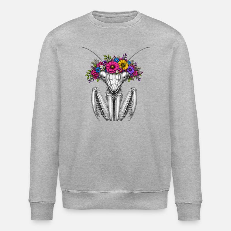 Blütenkranz Mantispin - Stanley/Stella Unisex Bio-Sweatshirt ROLLER - Grau meliert