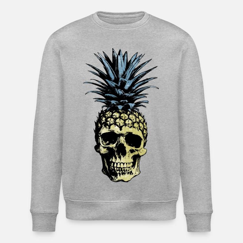 FOND CLAIR DE CRÂNE D’ANANAS - Sweat bio ROLLER Stanley/Stella Unisexe - gris chiné