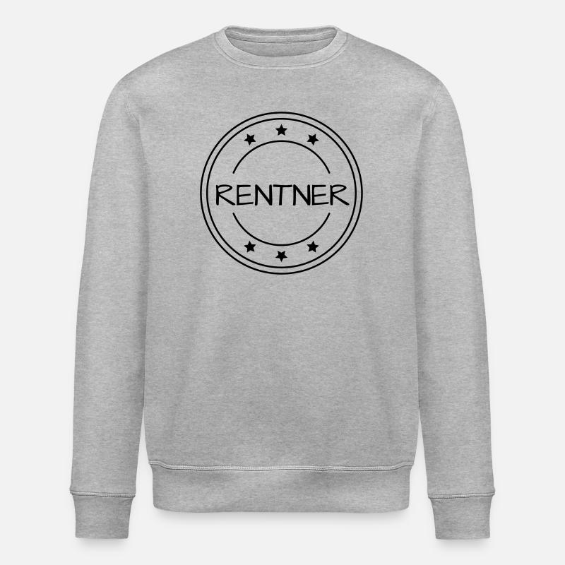 Rentner Stempel Ruhestand - Stanley/Stella Unisex Bio-Sweatshirt ROLLER - Grau meliert