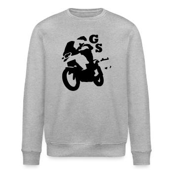 gs_einfarb - Stanley/Stella Unisex Bio-Sweatshirt ROLLER - Grau meliert - Vorne - Nik (191cm)