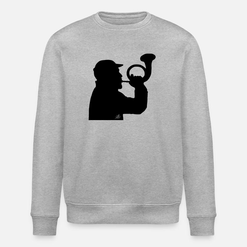 Jagdhornbläser - Stanley/Stella Unisex Bio-Sweatshirt ROLLER - Grau meliert