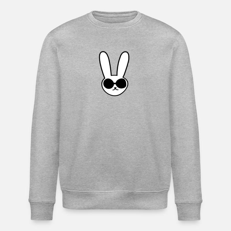 Cool bunny - Stanley/Stella ROLLER Unisex Organic Sweatshirt - heather grey