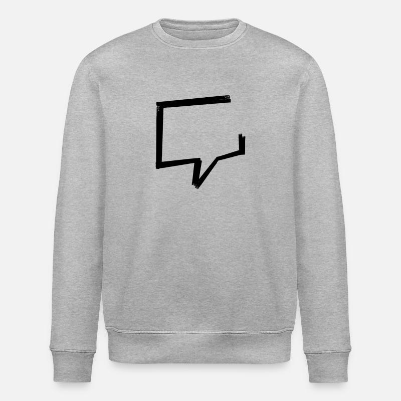 Sprechblase - Tape - Stanley/Stella Unisex Bio-Sweatshirt ROLLER - Grau meliert