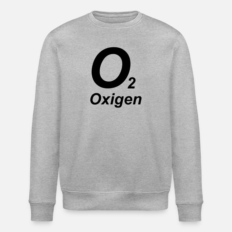 O2 - Oxygen - Tec Diving - Sweat bio ROLLER Stanley/Stella Unisexe - gris chiné