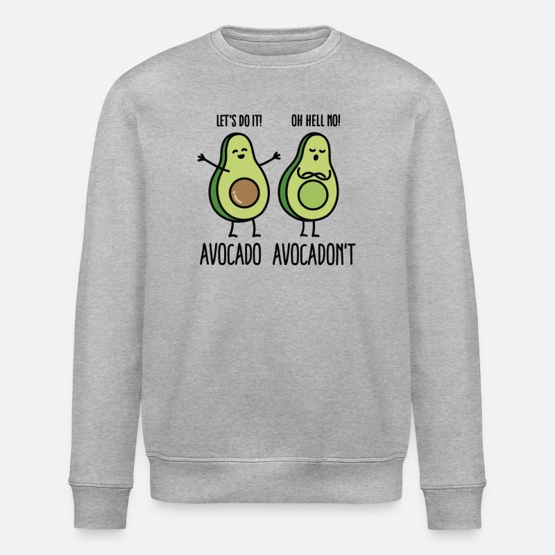 Avocado - Avocadon't - Stanley/Stella Unisex Bio-Sweatshirt ROLLER - Grau meliert
