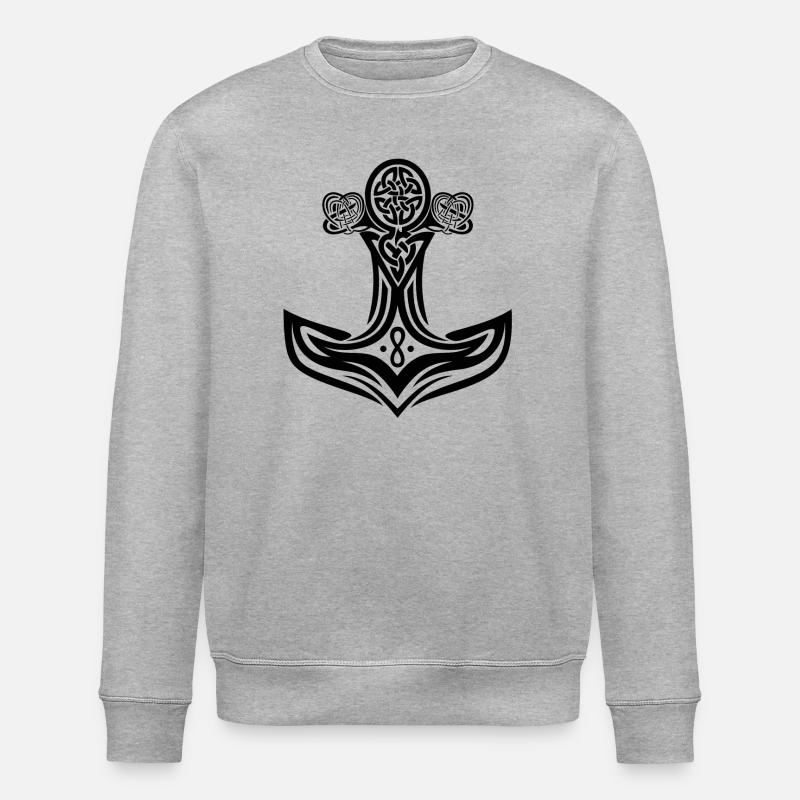 Vikings Thors Hammer - Sweat bio ROLLER Stanley/Stella Unisexe - gris chiné