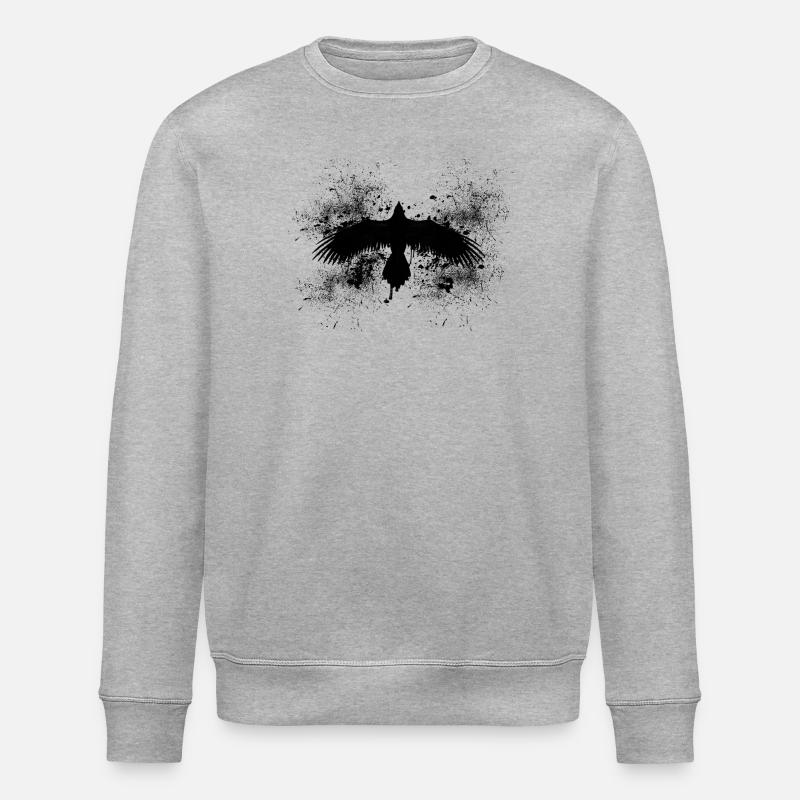 Raben Gesichtsmaske - Stanley/Stella Unisex Bio-Sweatshirt ROLLER - Grau meliert