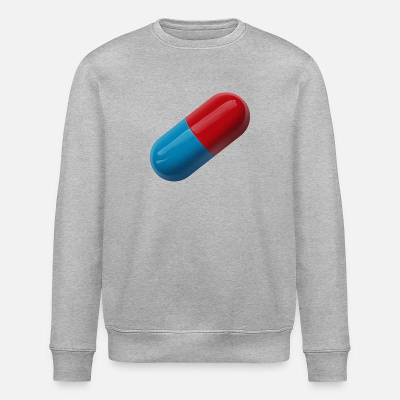 Trendiges Pillen-Design - Stanley/Stella Unisex Bio-Sweatshirt ROLLER - Grau meliert