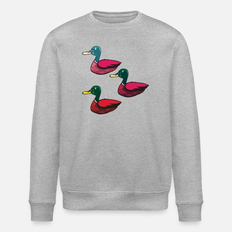 Enten dreierpack - Stanley/Stella Unisex Bio-Sweatshirt ROLLER - Grau meliert