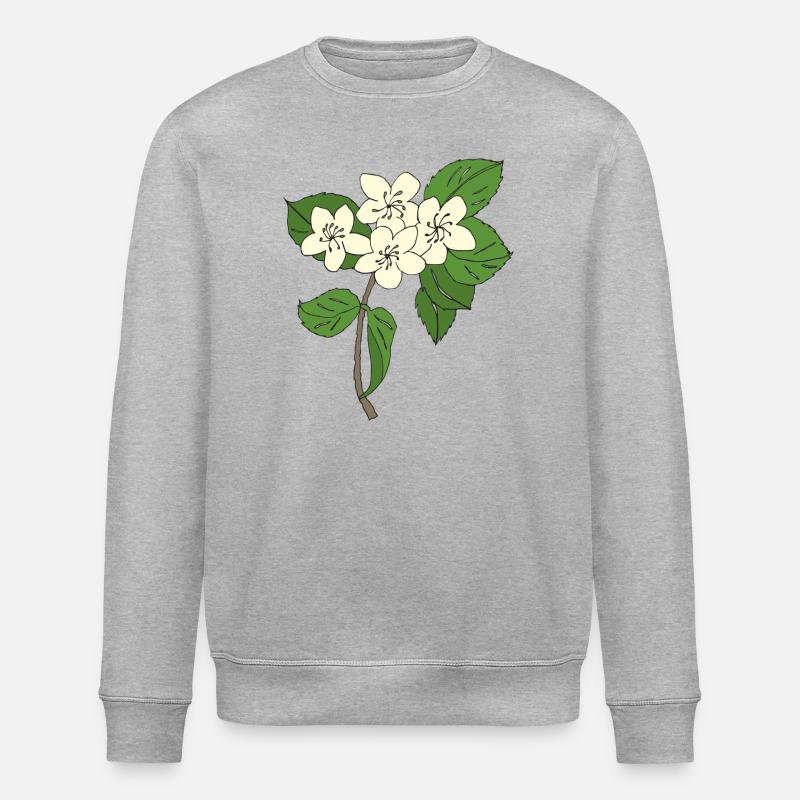 birnbaum blüten - Stanley/Stella Unisex Bio-Sweatshirt ROLLER - Grau meliert