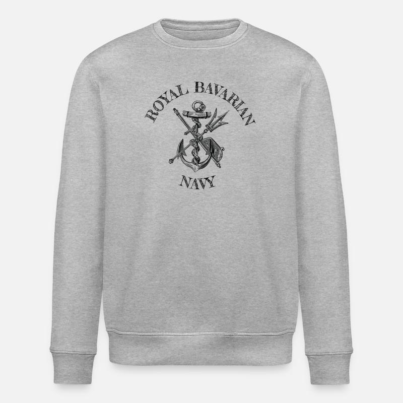 Royal Bavarian Navy Chiemsee Schifffahrt sailing - Stanley/Stella ROLLER Unisex Organic Sweatshirt - heather grey