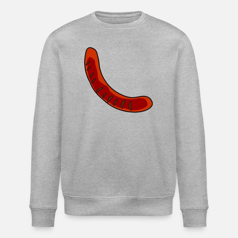 Wurst oder Bratwurst - Stanley/Stella Unisex Bio-Sweatshirt ROLLER - Grau meliert