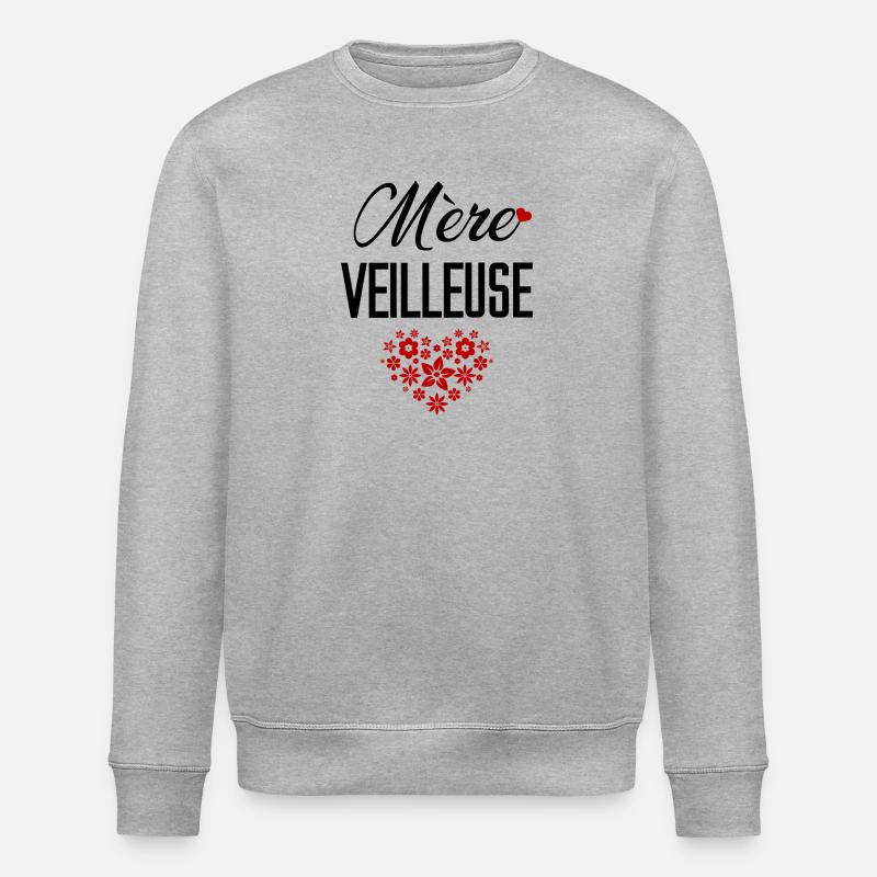Mère Veilleuse - Sweat bio ROLLER Stanley/Stella Unisexe - gris chiné